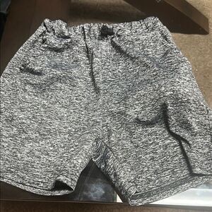 SHEIN Kids Black and White Patterned Shorts